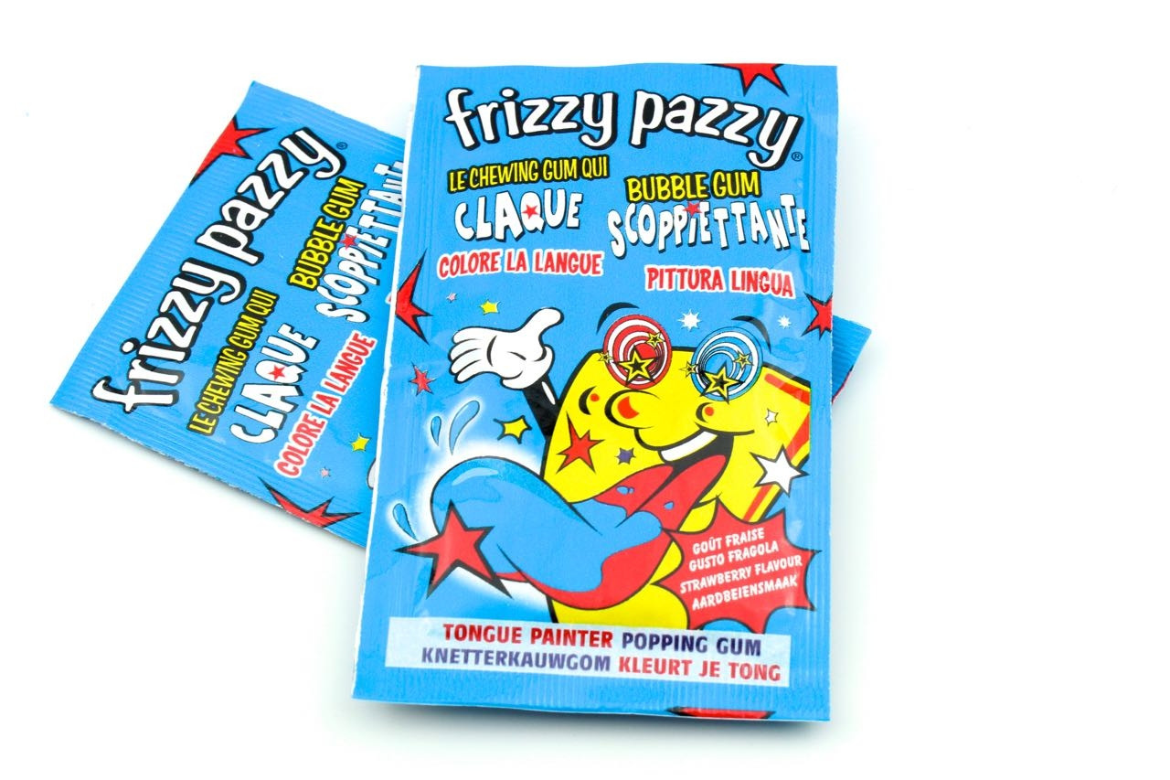 Frizzy pazzy crackling chewing gum cola flavor 50 x 7 g