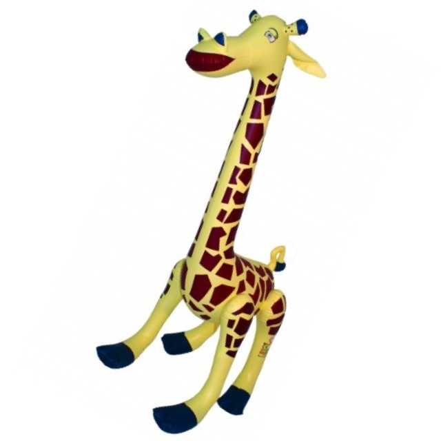 Relaxdays Giraffa Gonfiabile per Bambini, Animale Saltellante