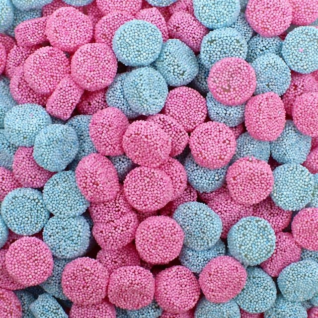 JELLY BUTTONS AZZURRO ROSA CARAMELLE GOMMOSE PRALINATE GUSTO ANICE