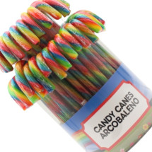 CANDY CANES ARCOBALENO Pz 50 x 14g in vendita all'ingrosso
